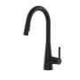 LLAVE PARA FREGADERO MONOMANDO NEGRO MATE EXTRAÍBLE 16" CON POWER BOOST