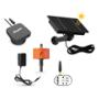 MEDIDOR DE NIVEL DE AGUA CON SENSOR ULTRASÓNICO SOLAR DE NYLON 24 X 13 X 16 CM NEGRO