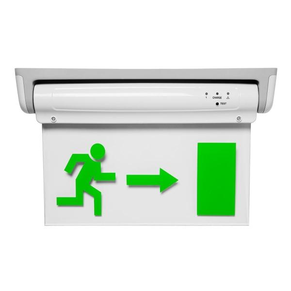 LAMPARA DE EMERGENCIA LED, 2.1 W, SOBREPONER EN TECHO O MURO CON BATERIA DE RESPALDO