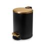 BOTE DE BASURA 5L DORADO CON NEGRO
