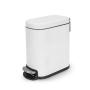 BOTE DE BASURA 5L BLANCO ATERCIOPELADO