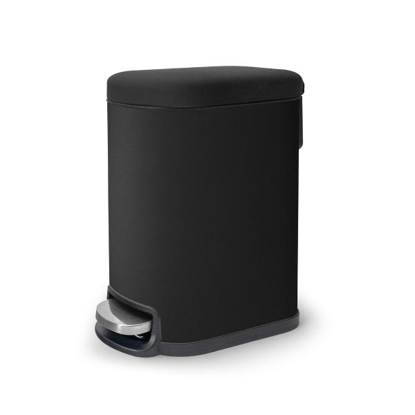 BOTE DE BASURA 5L NEGRO ATERCIOPELADO