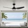 VENTILADOR DE TECHO ATLANTIS CON LUZ 50" NEGRO
