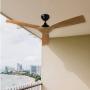 VENTILADOR DE TECHO AQUA 52 "NEGRO