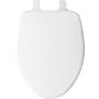 ASIENTO PARA BAÑO ALARGADO PLÁSTICO BLANCO ACOLCHADO