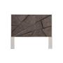 CABECERA KING SIZE TAPIZADA MDF GRIS MODERNA PARA RECÁMARA