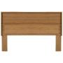 CABECERA KING SIZE DE MDF COLOR NATURAL CON LUZ MODERNA PARA RECÁMARA