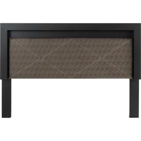 CABECERA KING SIZE DE MDF CHOCOLATE CON LUZ MODERNA PARA RECÁMARA