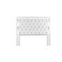 CABECERA KING SIZE MDF BLANCO TAPIZADA MODERNA PARA RECÁMARA