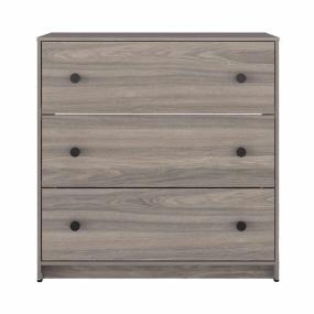 CÓMODA 3 CAJONES MADERA DE INGENIERÍA ROBLE TOUCH PARA RECÁMARA AMPLIO ALMACENAMIENTO