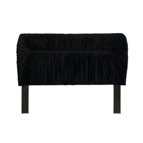 CABECERA KING SIZE TAPIZADA NEGRA MODERNA PARA RECÁMARA