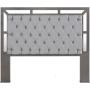 CABECERA KING SIZE MDF GRIS TAPIZADA MODERNA PARA RECÁMARA