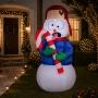 INFLABLE NAVIDEÑO MONO DE NIEVE BRAIN FREEZE CON LUZ LED 1.8 M