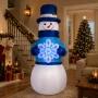 INFLABLE NAVIDEÑO MONO DE NIEVE CON LUZ LED 213 M