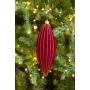 COLGANTE NAVIDEÑO DECORATIVO 20 CM RAYAS BURGUNDY VELVET