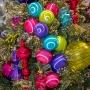 COLGANTE NAVIDEÑO DE HILO BRILLANTE 1 PIEZA 10 CM VARIOS COLORES