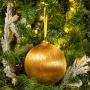 COLGANTE NAVIDEÑO HILO 15 CM DORADO BRILLANTE