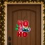 COLGANTE NAVIDEÑO DECORATIVO STITCH 25 CM MDF ROJO PARA PUERTA