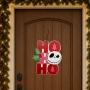 COLGANTE NAVIDEÑO DECORATIVO JACK 25 CM MDF ROJO PARA PUERTA