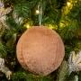 COLGANTE NAVIDEÑO PLUSH 15 CM 2 COLORES TELA INVERNAL MATE
