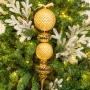 COLGANTE NAVIDEÑO FINIAL 1 PIEZA 60 CM DORADO DISPONIBLE EN 2 TONOS CON BRILLOS