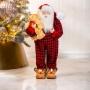 SANTA NAVIDEÑO DECORATIVO EN PIJAMA PLÁSTICO 60 CM