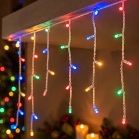 LUCES NAVIDEÑAS MICRO LLUVIA LED MULTICOLOR 5.58 M 200 FOCOS