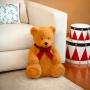 PELUCHE NAVIDEÑO OSO CAFÉ SENTADO 50 CM
