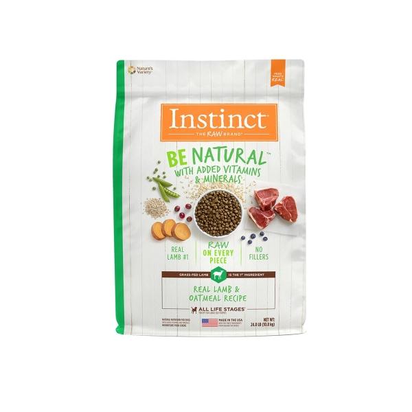 INSTINCT BE NATURAL ALIMENTO PARA PERRO CON CARNE DE CORDERO, RECUBIERTAS DE CARNE REAL 11 KG