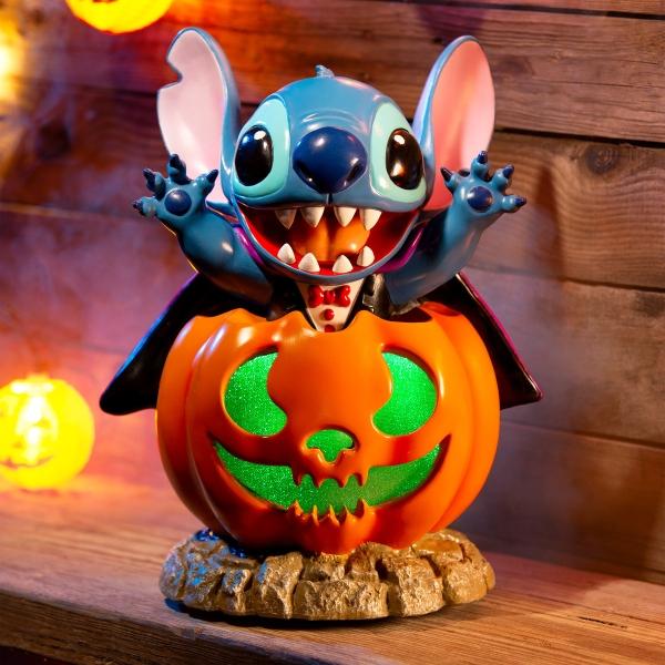 DECORACIÓN HALLOWEEN STITCH EN CALABAZA 33.5 CM CON LUZ LED