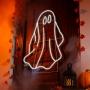 DECORACIÓN HALLOWEEN FANTASMA 93.5 CM CON LUZ LED