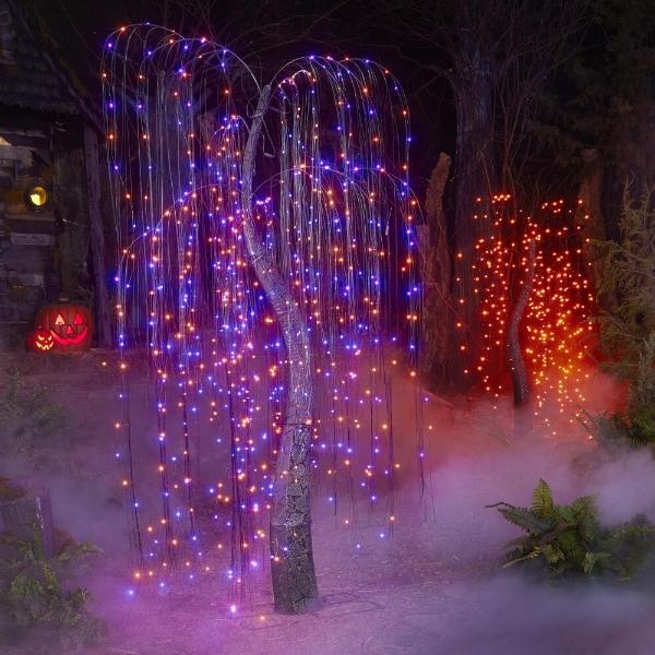 DECORACIÓN ÁRBOL SAUCE CON LUCES LED