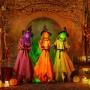 SET ANIMATRONIC HALLOWEEN 3 BRUJAS 1.52 M CON LUZ LED