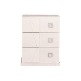 BURÓ CON 3 CAJONES COLOR BLANCO - MADERA INDUSTRIALIZADA