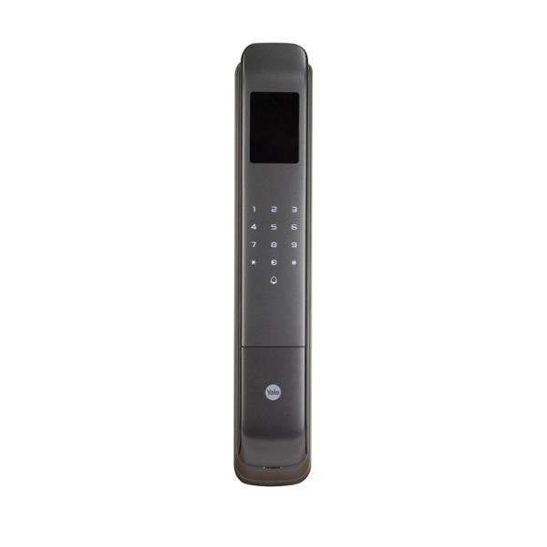 CERRADURA DIGITAL CORNELIUS SIN WIFI REVERSIBLE GUNMETAL CON RECONOCIMIENTO FACIAL