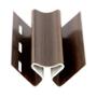 LAMBRÍN ESQUINERO PANEL DECORATIVO PVC 290 X 8.5 CM PARA MURO CASTAÑO TIPO MADERA TORNILLOS