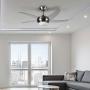 VENTILADOR DE TECHO DUBAI 48" PLATEADO