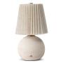 LÁMPARA DE MESA DE PIEDRA CERÁMICA - LUNA BEIGE