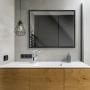 ESPEJO STUDIO FLOAT 66x81 CM FLOTANTE NEGRO FINE ART TJ