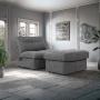 SOFÁ CAMA LOVE SEAT SIN BRAZOS RECLINABLE TELA 94 X 86 X 104 CM GRIS