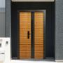 PUERTA EXTERIOR DE SEGURIDAD 14 PASADORES 120 X 213 CM DERECHA MADERA OLMO