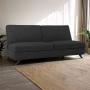 SOFÁ CAMA ROMA RECLINABLE TELA 189 X 90 X 89 CM NEGRO SIN COJINES