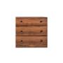 CAJONERA CÓMODA MDF NOGAL 3 CAJONES MODERNA PARA RECÁMARA ARMADA