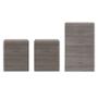 SET DE CAJONERA CON 4 CAJONES Y 2 BURÓS CON 2 CAJONES COLOR GRIS - MADERA INDUSTRIALIZADA