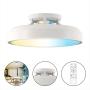 VENTILADOR CON ILUMINACIÓN DE SOBREPONER, VELOCIDAD Y TEMPERATURA AJUSTABLE, 56W C/CONTROL REMOTO