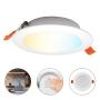 LAMPARA LED REDONDA DOWNLIGHT EMPOTRAR 6W 3 TEMP COLOR 3000K 4200K 6500K USO INTERIOR