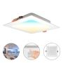 LAMPARA LED CUADRADA DOWNLIGHT EMPOTRAR 12W 3 TEMP COLOR 3000K 4200K 6500K USO INTERIOR