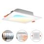 LAMPARA LED CUADRADA TIPO DOWNLIGHT EMPOTRAR 6W 3 TEMP COLOR 3000K 4200K 6500K INT