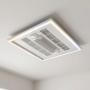 VENTILADOR LED TIPO PANEL DE EMPOTRAR 40W, 6 VELOCIDADES, TEMP AJUSTABLE C/ CONTROL REMOTO