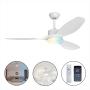 VENTILADOR CON ILUMINACIÓN LED, DE SOBREPONER EN TECHO, VELOCIDAD Y TEMPERATURA AJUSTABLE